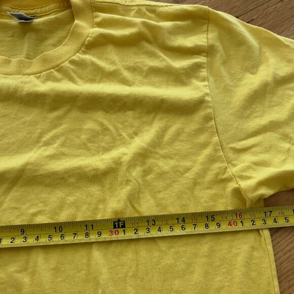 Vintage American Apparel Mens 3x Tshirt Lot Small Neon Orange Teal Yellow 50/50 - Picture 5 of 11